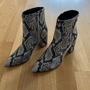 Marc Fisher Snakeskin Booties